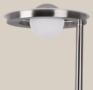 Trio 424210307 LED stojacie svietidlo Barrie 1x32W + 1x6W | 4600lm | 2700-4000K | IP20 - zabudovaný stmievač, pamäťová funkcia, nastavenie teploty osvetlenie, otočné ramená, oddelené vypínače, nikel