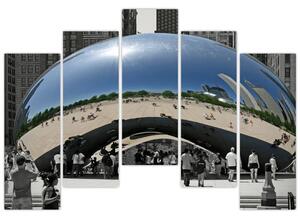 Centrum Chicago - moderný obraz (Obraz 125x90cm)