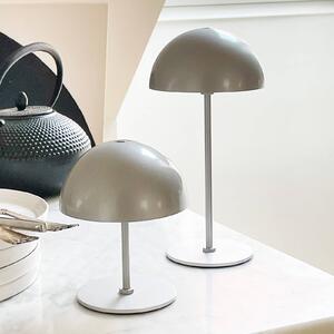 Dyberg Larsen stolová LED lampa Along, strieborná, sada 2 ks, Chrómová / strieborná, Obývacia izba / jedáleň, kov, Škandinávsky, Stojacie svietidlo