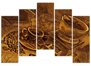 Obraz kávových zŕn na stenu (Obraz 125x90cm)
