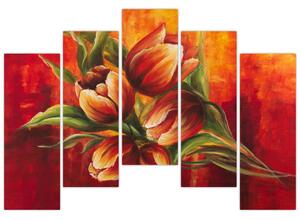 Obraz tulipánov na stenu (Obraz 125x90cm)