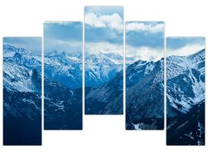 Panoráma hôr v zime - obraz (Obraz 125x90cm)