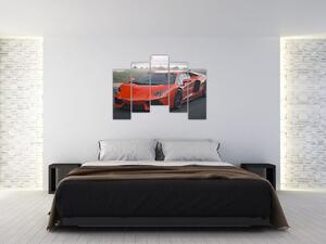 Obraz červeného Lamborghini (Obraz 125x90cm)