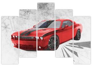 Dodge Challenger - obraz autá (Obraz 125x90cm)