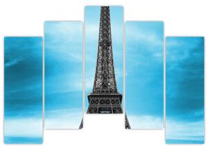 Abstraktný obraz Eiffelovej veže (Obraz 125x90cm)