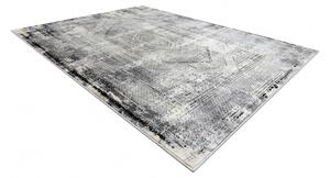 Moderný koberec VINCI 1417 Geometrický vintage - Štrukturálny farba slonoviny / antracitová