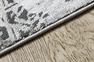 Moderný koberec VINCI 1991 Rozeta vintage - Štrukturálny farba slonoviny / antracitová