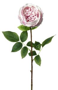 Dekorace umělá růžová růže Rose Lora - 71 cm - Ostatní