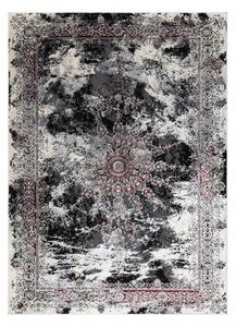Moderný koberec VINCI 1407 Rozeta vintage, slonovinovo / červený