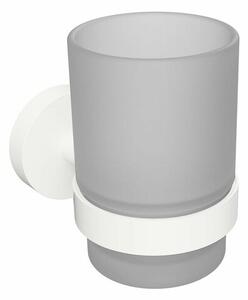 Sapho XR903W X-Round White pohár, mliečne sklo/biela