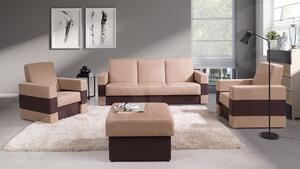 Mirjan24 Sedacia súprava 3+1+1 s taburetom Deco, Dostupné poťahy: Soft 066 + Lux 02 5902928045819