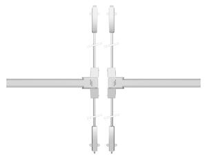 MPkovania DK - PANIKOVÉ KOVANIE PHB 1202/1202 - 4-bodové zaistenie D2/2H-2D Prevedenie: SET D2/2H-2D pre šírku dverného krídla do 1100 mm s max. výškou 2350 mm + kľučka a vložka