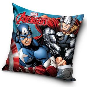 Carbotex Obliečka na vankúšik Avengers Kapitán Amerika a Thor, 40 x 40 cm