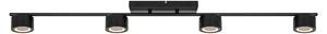Stropné svietidlo CLYDE Black LED4x5W, 2700K, L115 cm