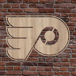 DUBLEZ | Drevené logo NHL - Philadelphia Flyers