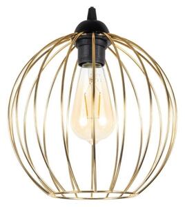 Luster na lanku MATT 2xE27/60W/230V pavúk čierna/zlatá
