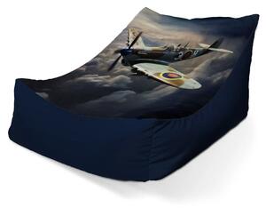 Sablio Sedací vak Lounge Stíhačka Spitfire - 80 x 95 x 50 cm