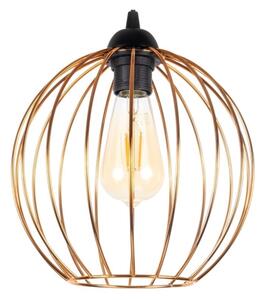Luster na lanku MATT 3xE27/60W/230V pavúk čierna/medená