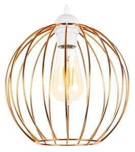 Luster na lanku MATT 2xE27/60W/230V biela/medená