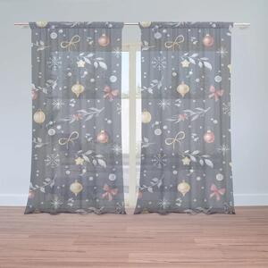 Sablio Vianočné záclony Štedrovečerná noc: 2ks 150x250cm