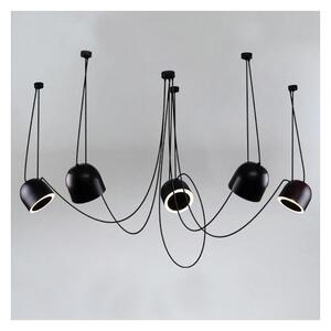 Shilo 9038 - Luster na lanku DOHAR 5xE14/15W/230V pavúk čierna