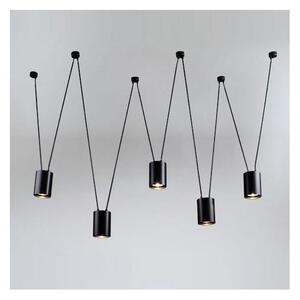 Shilo 9023 - Luster na lanku VIWIN 5xGU10/15W/230V pavúk čierna