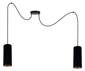 Luster na lanku AVALO 2xE27/60W/230V pavúk čierna