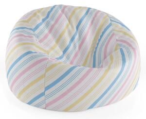 Sablio Sedací vak Cocoon Trojfarebné pruhy - 75 x 45 x 35 cm