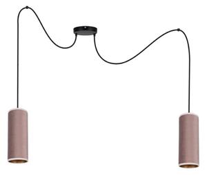 Luster na lanku AVALO 2xE27/60W/230V pavúk ružová/medená