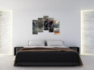 Obraz motorkárov (Obraz 125x90cm)