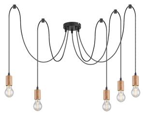 Rabalux 72075 - Luster na lanku DOLLIEN 5xE27/60W/230V pavúk buk