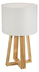 Atmosphera - Stolná lampa MOLU 1xE27/25W/230V borovica/biela