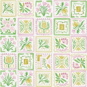 Tapety Jarný botanický patchwork, Tapety kvety, a01082 : Uwalls.sk