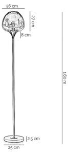 ONLI - Stojacia lampa ELIDE 1xE27/15W/230V čierna/medená