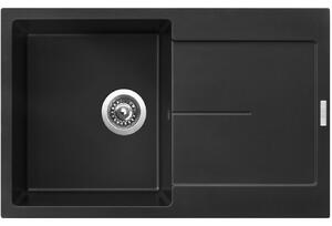 Granitový drez Sinks ULTIMA 790 Pureblack