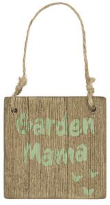 Drevená ceduľka Garden Mama