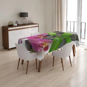 Sablio Obrus Orchidey a kamene - 90x90 cm