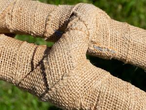 Benlemi Prírodná závesná hojdačka BELLA ručne pletená z vŕbového prútia Zvoľte farbu: Horčicová