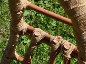 Benlemi Prírodná závesná hojdačka BELLA ručne pletená z vŕbového prútia Zvoľte farbu: Svetlo zelená