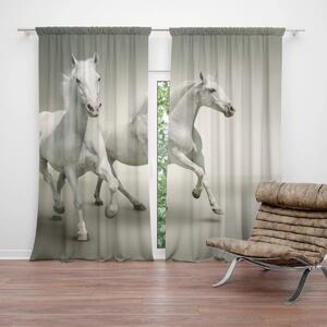 Sablio Záves Dva biele kone: 2 ks 140x250 cm