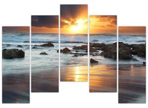 Západ slnka pri mori, obraz (Obraz 125x90cm)