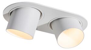 Zaskrutkované bodové svetlo biele GU10 50 mm 2-svetlo - Installa