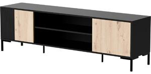 MEBLINE Komoda RTV CIMER 07 čierna / dub artisan