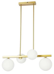 Mosadzný závesný luster Kama pre žiarovku 4x G9 – LED lustre a svietidlá > Kolekcie svietidiel > Kolekcia svietidiel KAMA