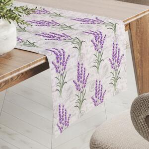 Biante Dekoračný behúň na stôl PML-033 Provence levandule 20x120 cm