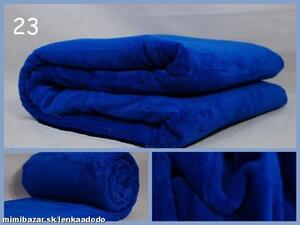 Luxusná deka z mikrovlákna 200 x 220cm modrá č.23 Modrá