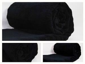 Luxusná deka z mikrovlákna 160 x 210cm čierna č.43 Čierna
