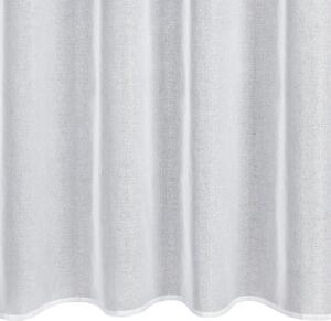 Biela záclona na páske s odleskom striebornej LENA 140 x 270 cm