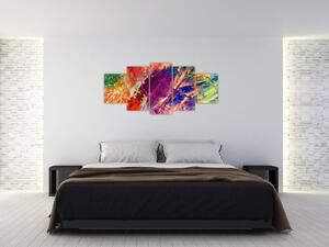 Farebný abstraktný obraz (Obraz 150x70cm)