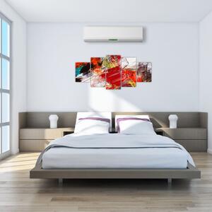 Farebný abstraktný obraz (Obraz 150x70cm)